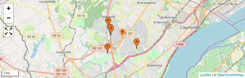 Related schools map