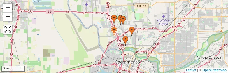 Related schools map