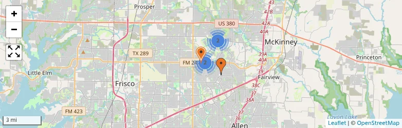 Related schools map