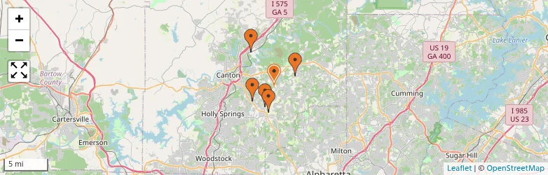 Related schools map