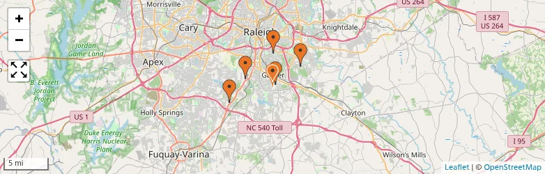 Related schools map