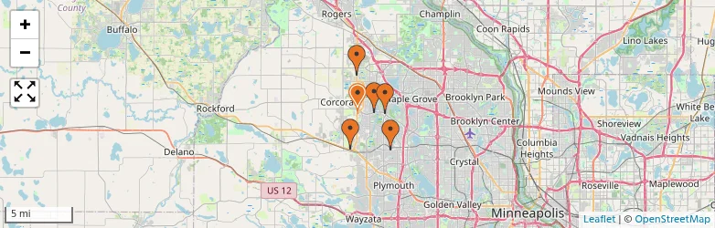 Related schools map