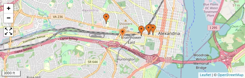 Related schools map