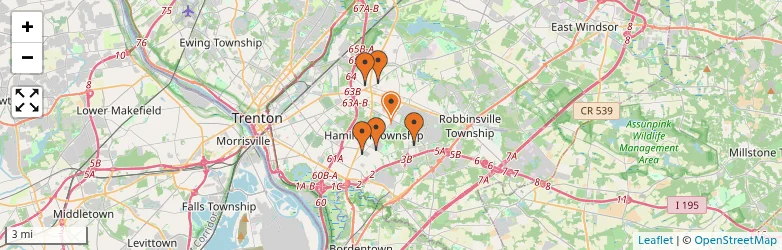 Related schools map