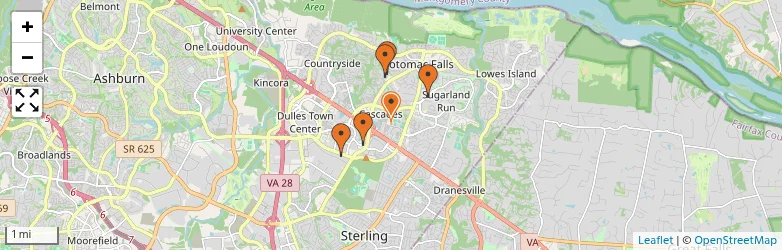 Related schools map