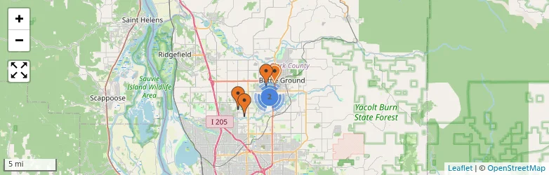 Related schools map