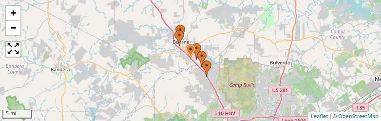 Related schools map