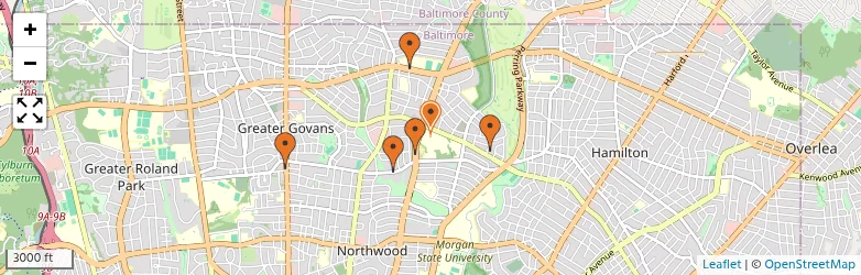 Related schools map