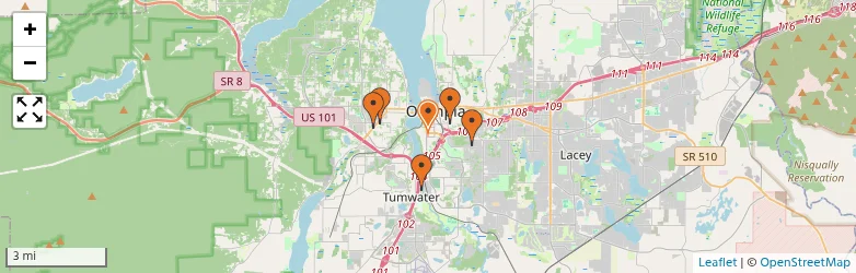 Related schools map