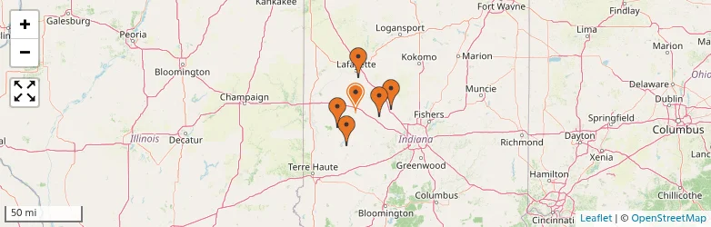 Related schools map