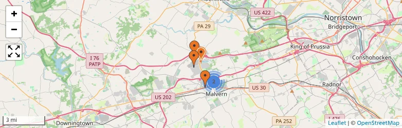 Related schools map