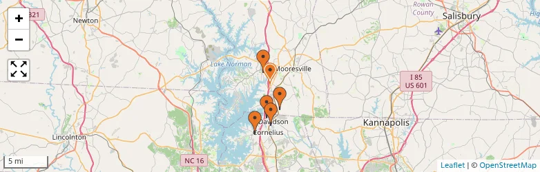 Related schools map