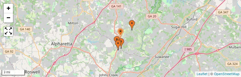 Related schools map