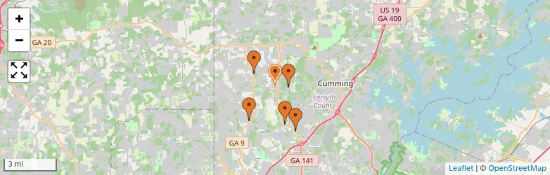 Related schools map