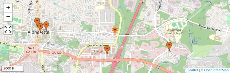 Related schools map