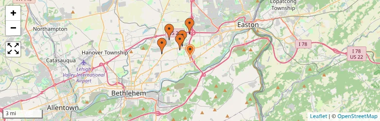 Related schools map