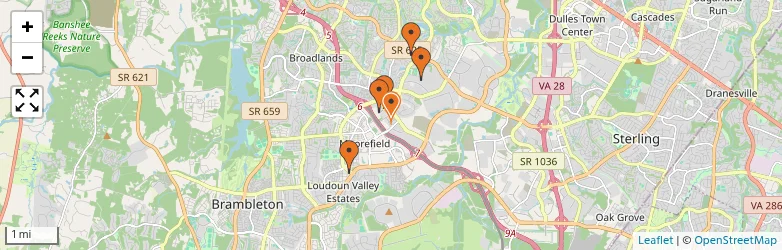 Related schools map