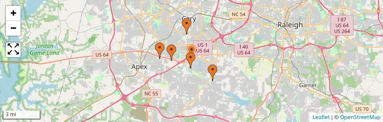 Related schools map