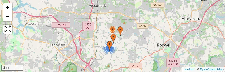 Related schools map
