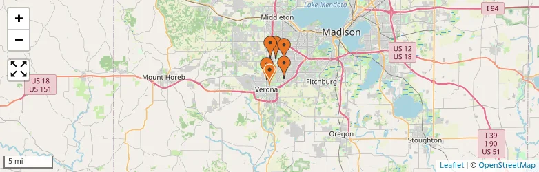 Related schools map
