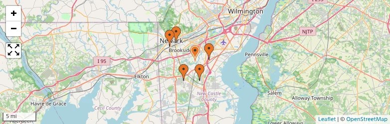 Related schools map