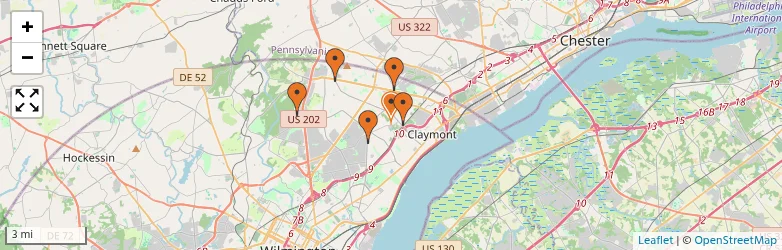 Related schools map