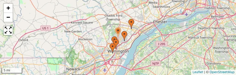 Related schools map