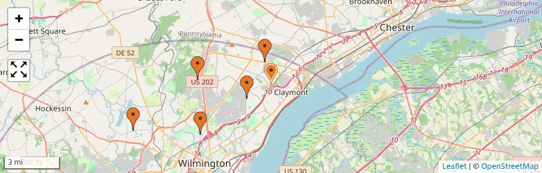 Related schools map