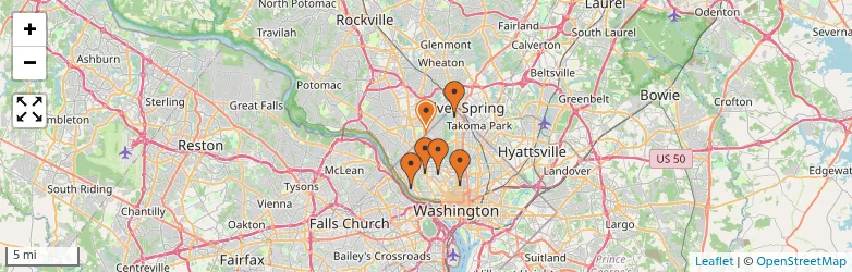 Related schools map