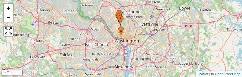 Related schools map