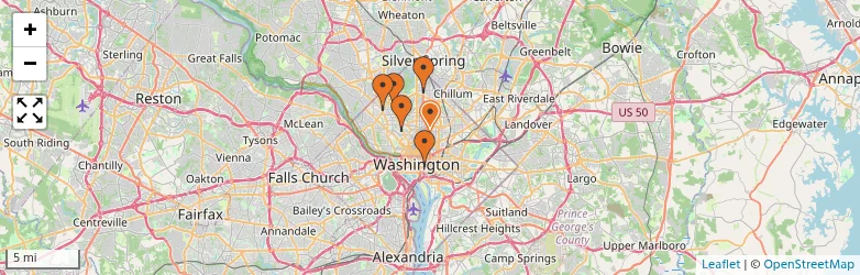 Related schools map