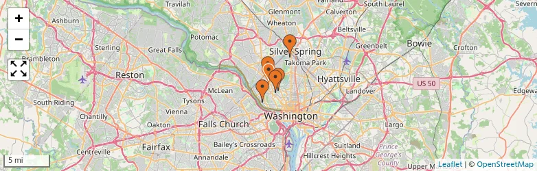 Related schools map
