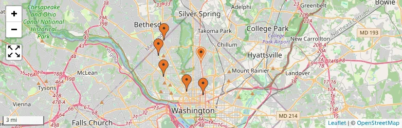Related schools map