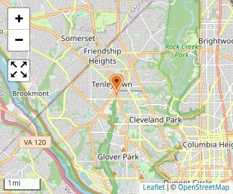 Map of Psychiatric Institutional Of Washington