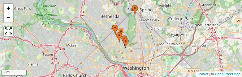 Related schools map