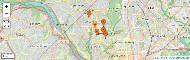 Related schools map