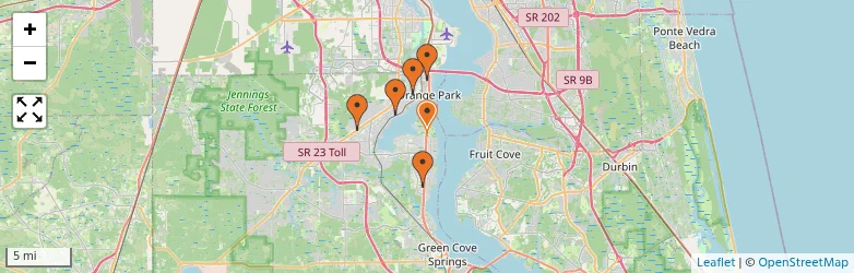Related schools map