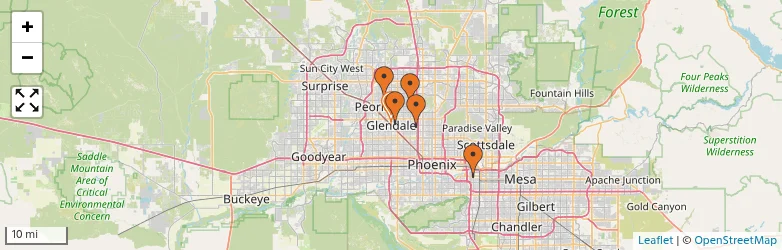 Related schools map