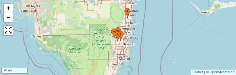 Related schools map