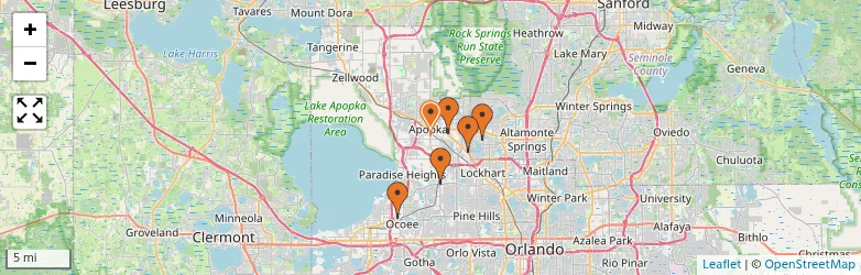 Related schools map