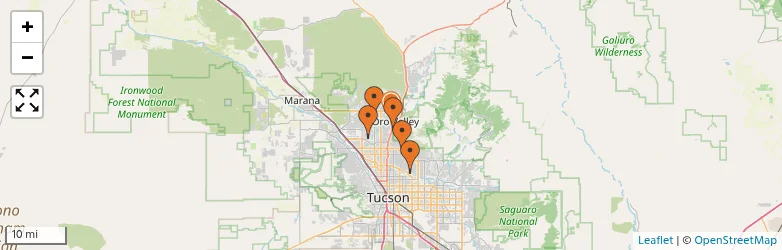 Related schools map