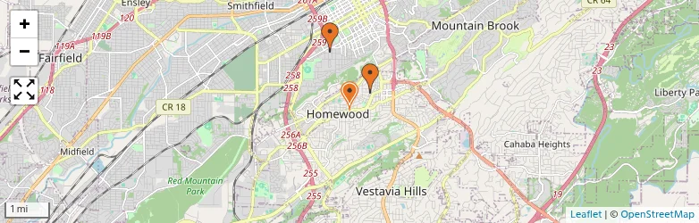 Related schools map