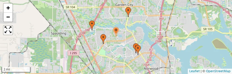 Related schools map