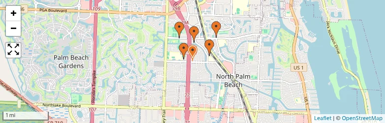 Related schools map