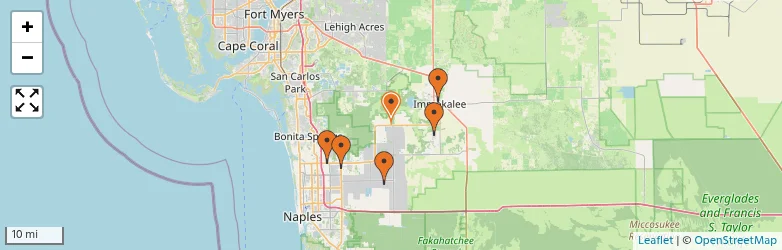 Related schools map