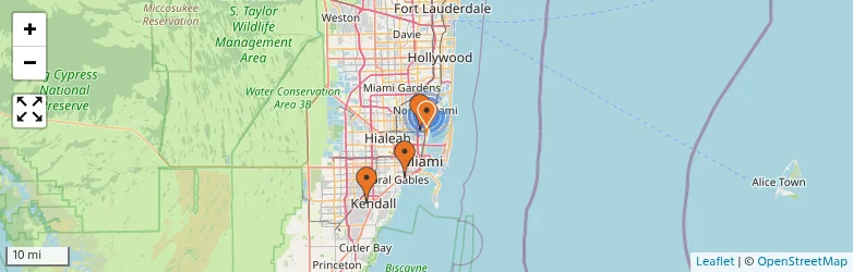 Related schools map
