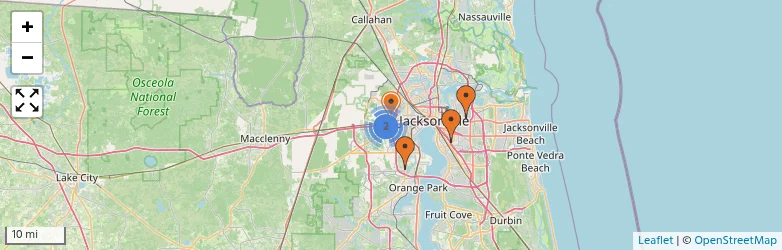 Related schools map