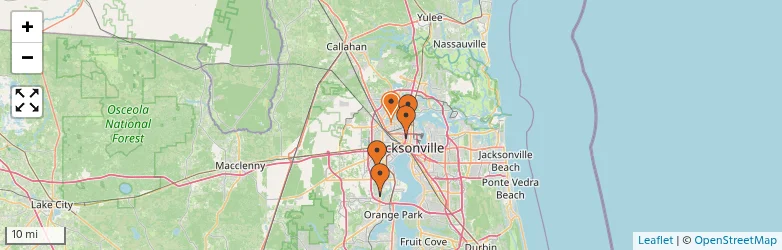 Related schools map