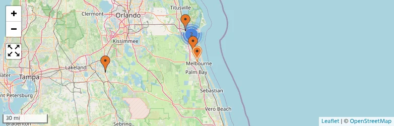 Related schools map
