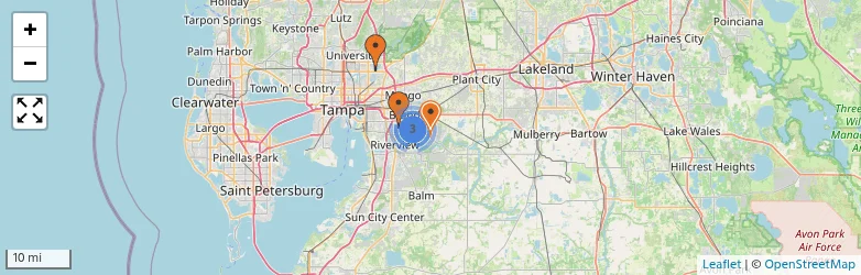 Related schools map